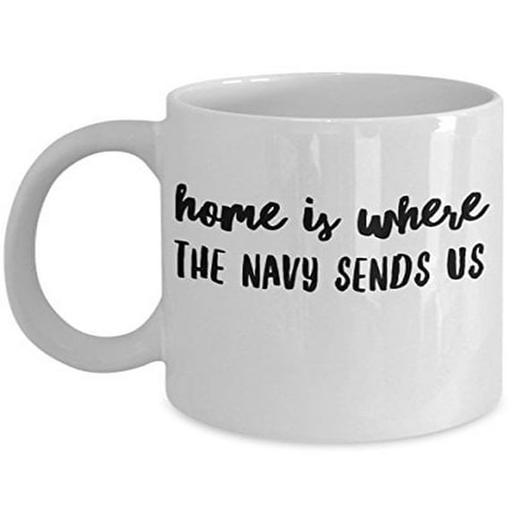 United States Navy 11 oz Coffee Mug - Military Inspired White Ceramic Gift
