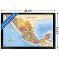 thumbnail image 2 of Map - Mexico Wall Poster, 22.375" x 34" Framed, 2 of 4