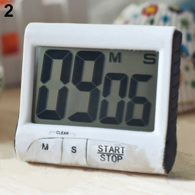 Digital Kitchen Timer, Cooking Timers, Large Display, Loud Alarm, Magnetic  Backing Stand, Minute Seconds Count Up