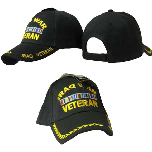 Iraq War Veteran Black Yellow Feathers Eggs Embroidered Hat Cap CAP781 (TOPW)