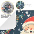 thumbnail image 2 of Yayeee Dish Drying Mat for Kitchen Counter 16"x18" Microfiber Absorbent Pad, Blue Christmas Santa, 2 of 7