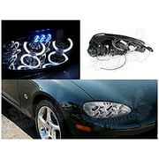 Spec-D Tuning LHP-MX501-TM Mazda Miata Mx5 Led Halo Chrome Clear Projector Head Lights
