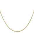thumbnail image 2 of 14K Yellow Gold Cable Chain Styles Necklace 24 inch Carded 1.35 mm Rope with Spring Ring Clasp, 2 of 4