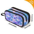 thumbnail image 4 of FORMRS Pencil Case with 3 Compartments Zipper Pouch, Elementary School Level and up, Pink Starfish Pattern, 4 of 8