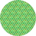 thumbnail image 1 of Ahgly Company Indoor Round Patterned Stoplight Go Green Area Rugs, 3' Round, 1 of 1