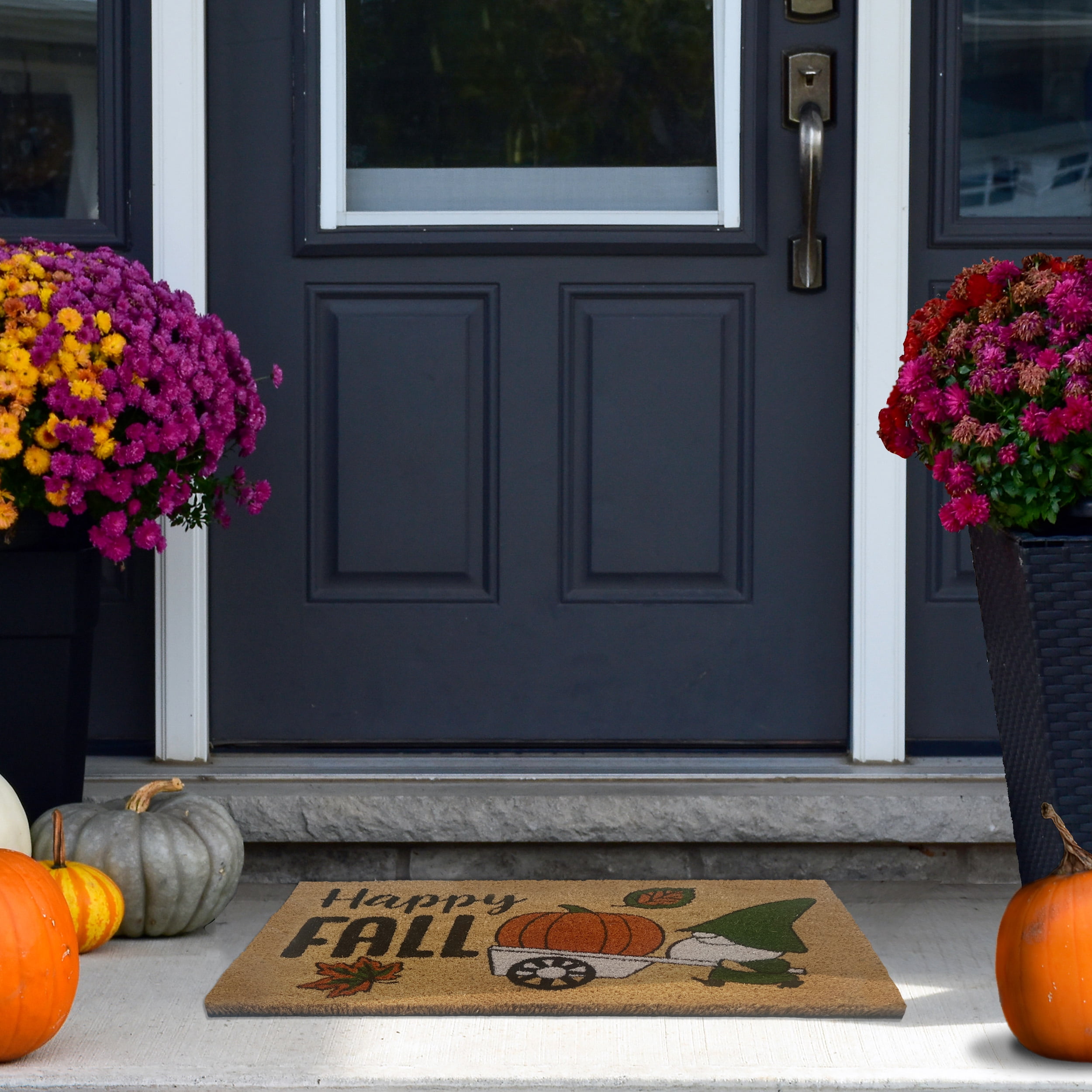 Achim Printed Coir Mat 18" x 30", Happy Fall