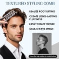 thumbnail image 5 of 2PCS Texture Comb, Voluminous Wide Tooth Hair Comb for Maximum Root Lift, Dual Wide & Fine Tooth Texturizing Styling Comb, Non Slip ABS Plastic Hair Styling Tool (Gray), 5 of 11