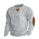 thumbnail image 1 of Blusas y camisas de manga larga con cuello redondo, sudadera con capucha, bolsillo, color liso, corte medio, media cremallera, para hombre, manga larga, sin capucha, ropa informal, chaquetas, blusa pa, 1 of 5
