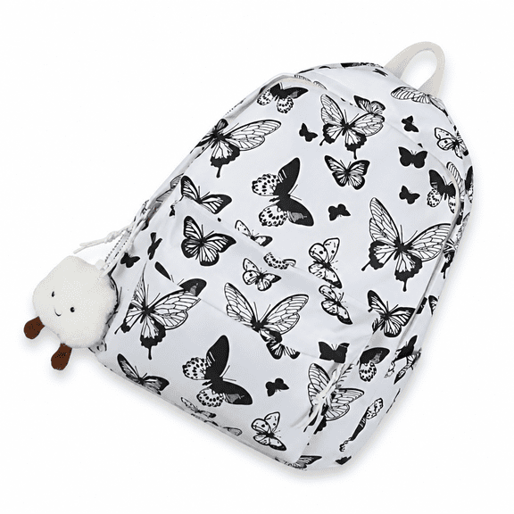 ELORIAH Cute Butterfly Backpack for Teen Young Users Women, Water Resistant School Bookbag, Lightweight Laptop Backpack for College Students