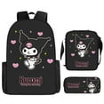 thumbnail image 5 of Kuromi Anime Backpack Set 3 Pieces with Lunch Bag and Pencil Case for Women Men, Fashion Daypack, Classic High Backpack for Teens, Travel Laptop Backpacks, 5 of 9