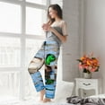 thumbnail image 5 of Salouo Mallard Duck Swimming In A River Print Women's Pajama Pants Casual Loose Sweatpants PJs Flowy Pants Drawstring Palazzo for Women Wide Leg Pants Lounge Pajama -Medium, 5 of 8