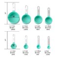 thumbnail image 2 of Measuring Cups and Spoons Set, Stainless Steel Metal Stackable Nesting Measure Cups,Teaspoon, Tablespoon, 2 of 5