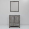 thumbnail image 4 of Jacques 30 in. W Distressed Grey Bath Vanity, Carrara Marble Topand 28 in. Mirror, 4 of 9