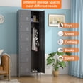 thumbnail image 5 of GangMei Metal Storage Locker, 8-Door, Adult, Lockable, Dark Gray, 5 of 7
