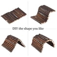 thumbnail image 5 of Extra Large Wooden Reptile Hideout Bearded Dragon Bendy Bridge Climbing Ladder Hiding Hut Reptiles Hide Cave Habitat Decor for Lizards Gecko Spiders Snakes Tortoise(XL:20" x 11.8"), 5 of 7