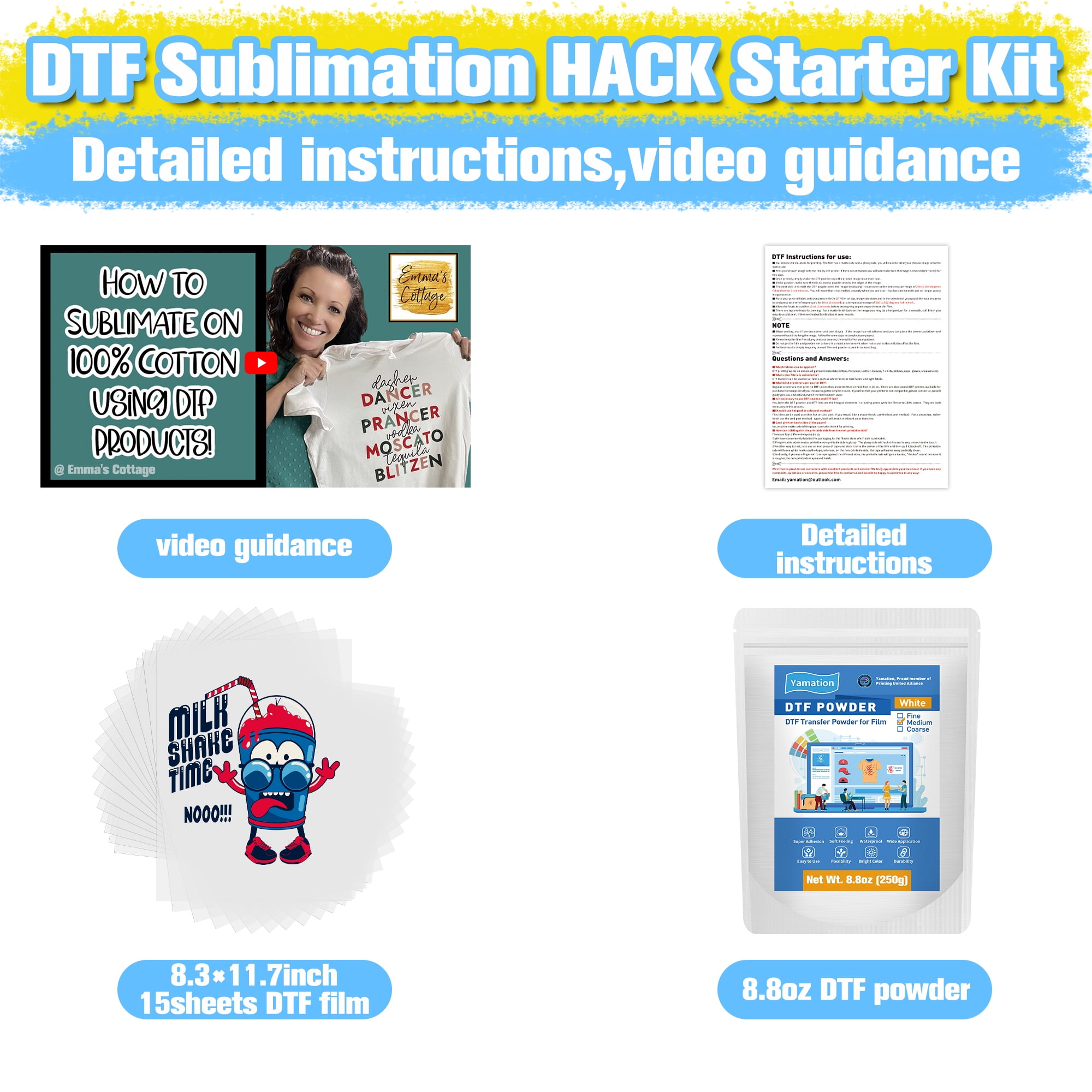 Sublimation DTF Hack Using the Berryzol DTF Starter Kit
