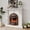 White, variant on BOSHIRO Electric Fireplace with Mantel, 48 Inch Fireplace Tv Stand with Birdcage Fireplace Heater for Bedroom, Entryway Decor