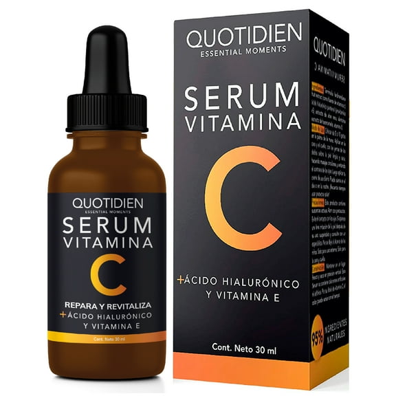 Suero Vitamina C y Acido Hialuronico Facial Quotidien 30ml Serum
