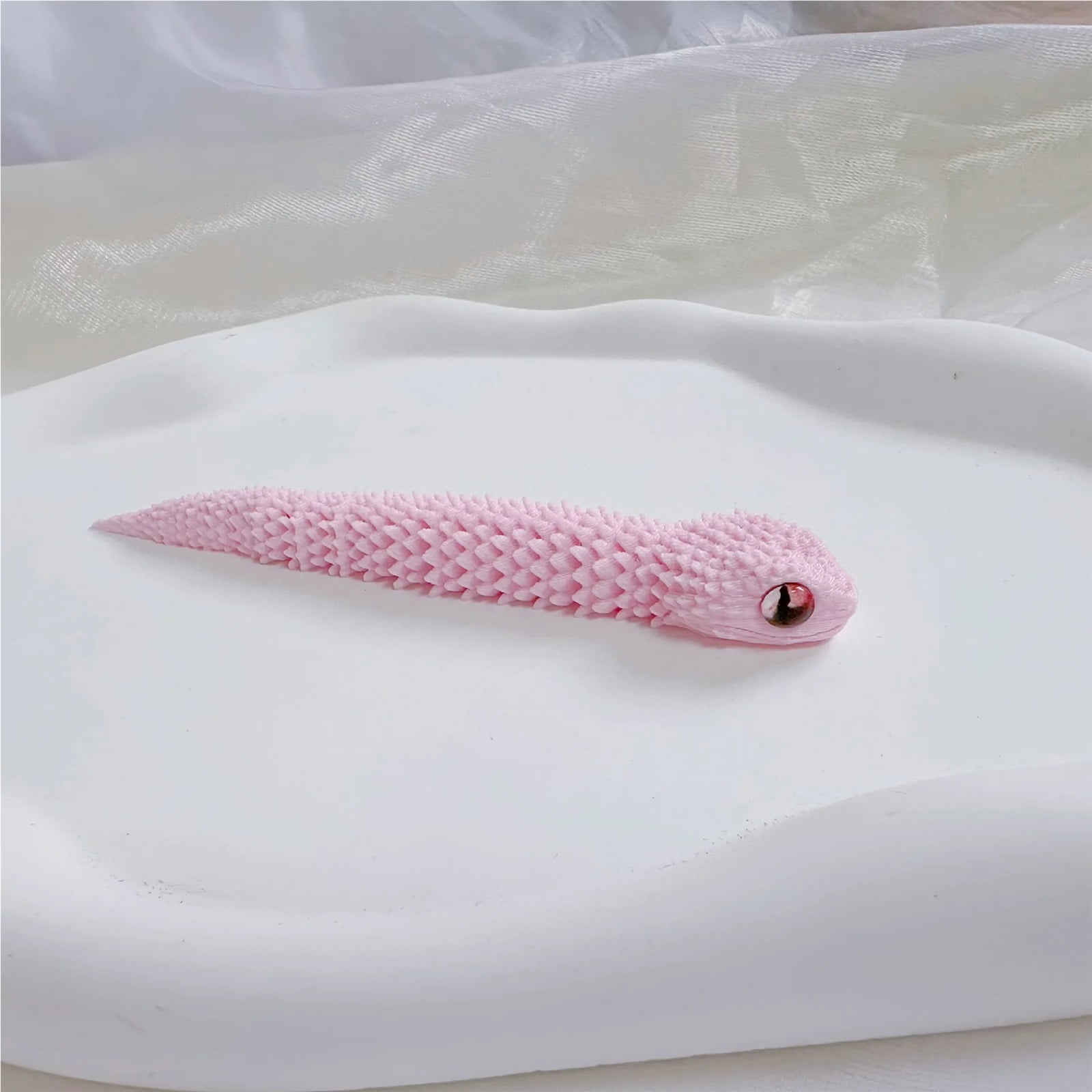 13cm 3D Printed Mini Snake Movable Joint Figurines Simulation Snake Office Desktop Ornament Christmas New Year Gifts Crafts Gift