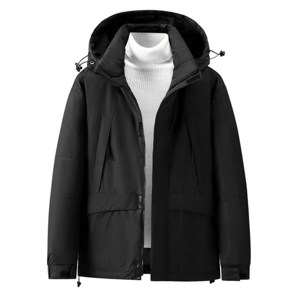 Men's Winter Colour Blocking Outdoor Sports Casual Style Warm Thickened Coat Jacket