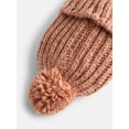 thumbnail image 4 of Scenario Women's Chunky Textured Beanie, One Size Fits Most, Root Beer, 4 of 4