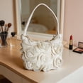 thumbnail image 6 of Floral Handbag for Women Flower Clutch, Trendy Crossbody Evening Bag for Cheongsam, Elegant Prom Party Purse with Handle, Lightweight Satin Flower Shoulder Bag for Wedding Guest, 6 of 9