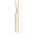 thumbnail image 2 of ANGARA Natural Flat Prong-Set Diamond Cross Pendant in 14K Rose Gold for Women (Size-2mm| Color-K| Clarity-I3) | April Birthstone, Anniversary, Jewelry Gift for Women | Natural Diamond Necklace, 2 of 8