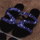 thumbnail image 5 of Amzcrzy Zapatos de mujer,Zapatos de mujer,Zapatillas de mujer, Sandalias planas informales con cristales sólidos y estilo romano para mujer, tallas grandes Sandalias Mujer Zapatillas De Casa, 5 of 6