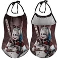 thumbnail image 6 of Harley Quinn Joker Children's One-piece Swimwear Halterneck Swimsuit Summer Beach Girl's Bathing Suits Breathable Beachwear, 6 of 7