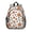 Basketball and Leopard, variant on Basketball and Trophy Green Pattern Backpack for School, Cute School Bag with Adjustable Shoulder Straps and Padded Back, 15"x11.42"x5.5"