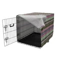 thumbnail image 3 of Greek Key Dog Crate Cover, Antique Ornamental Design Pattern Mosaic Effects Old Fashioned, Easy to Use Pet Kennel Cover for Medium Large Dogs, 35" x 23" x 27", Multicolor, by Ambesonne, 3 of 6