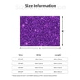 thumbnail image 5 of Yiaed Purple Glitter Print Blanket Throw Blanket Soft Cozy Flannel Blanket for Home Bed Sofa Couch Chair-40"x30", 5 of 6