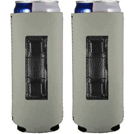 

Blank Magnetic Neoprene Slim Can Coolie (Gray 2 Pack)