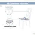 thumbnail image 7 of X - back upholstered chair dining set / Meets daily 4 - person dining needs, 7 of 7