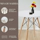 thumbnail image 2 of Mesa De Comedor Redonda Estilo Eames Minimalista Moderna blanco 6.49 pulg Pido Todo E-MDCR4M-WH, 2 of 5
