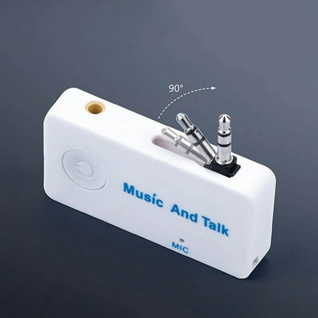 W ireless bl uetooth Car Receiver Adapter 3.5mm Audio Stereo Music Home Mic