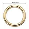 thumbnail image 2 of Uxcell Spring O Rings, Brass Trigger Spring Keyring for Purses, DIY Craft 1-1/4 inch, 2 of 7