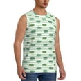thumbnail image 2 of Kdxio Cute Crocodile for Men's Muscle T-shirt,Sleeveless for Workout Running Athletic Gym Lounge Casual, 2 of 7