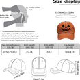 thumbnail image 3 of Visors Unisex Autumn Style Print Hat Halloween Pumpkin Baseball Hat Polyester Duck Tongue Cap, 3 of 5