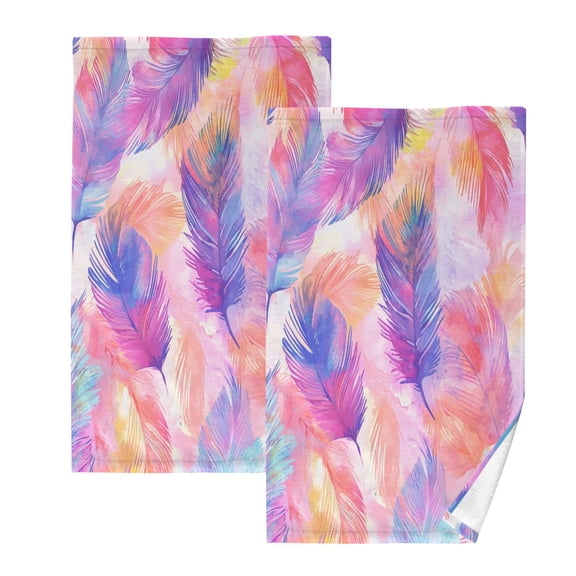BZSMCE Face Towel Hand Towel Bath Towel Cotton Bath Towel Sets Hand Bath Towels Fashion Whimsical Featherscape Pattern