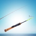 thumbnail image 2 of Caña de pescar telescópica, herramienta de pesca, Mango antideslizante ligero, caña de pescar retráctil para pesca de lubina, accesorios para Verde Recto, 2 of 8
