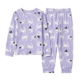 thumbnail image 2 of WOYY Halloween Boys Pajamas Ghost Print Soft Long Sleeve Top Pants Lounge Set, Sizes 2-10, 2 of 4