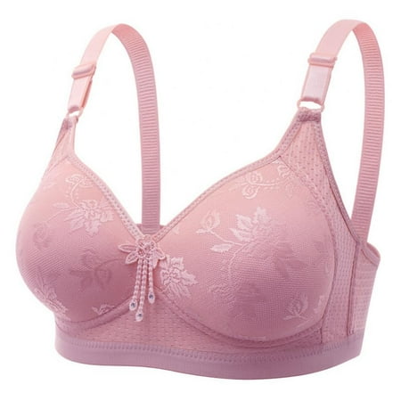 

Woman Plus Size Push Up Bra Full Coverage Bralette Top Bras Seamless Harness Bra Female Free Back Closure Plaid Soft Bra