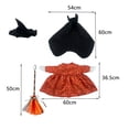 thumbnail image 4 of AZXY Halloween Porch Goose Outfits, 23" Goose Clothes for Cement & Plastic Porch Goose Statue, Goose Costume Dress , Halloween Decor, Outdoor Halloween Decorations for Yard Lawn Patio Garden Porch, 4 of 6