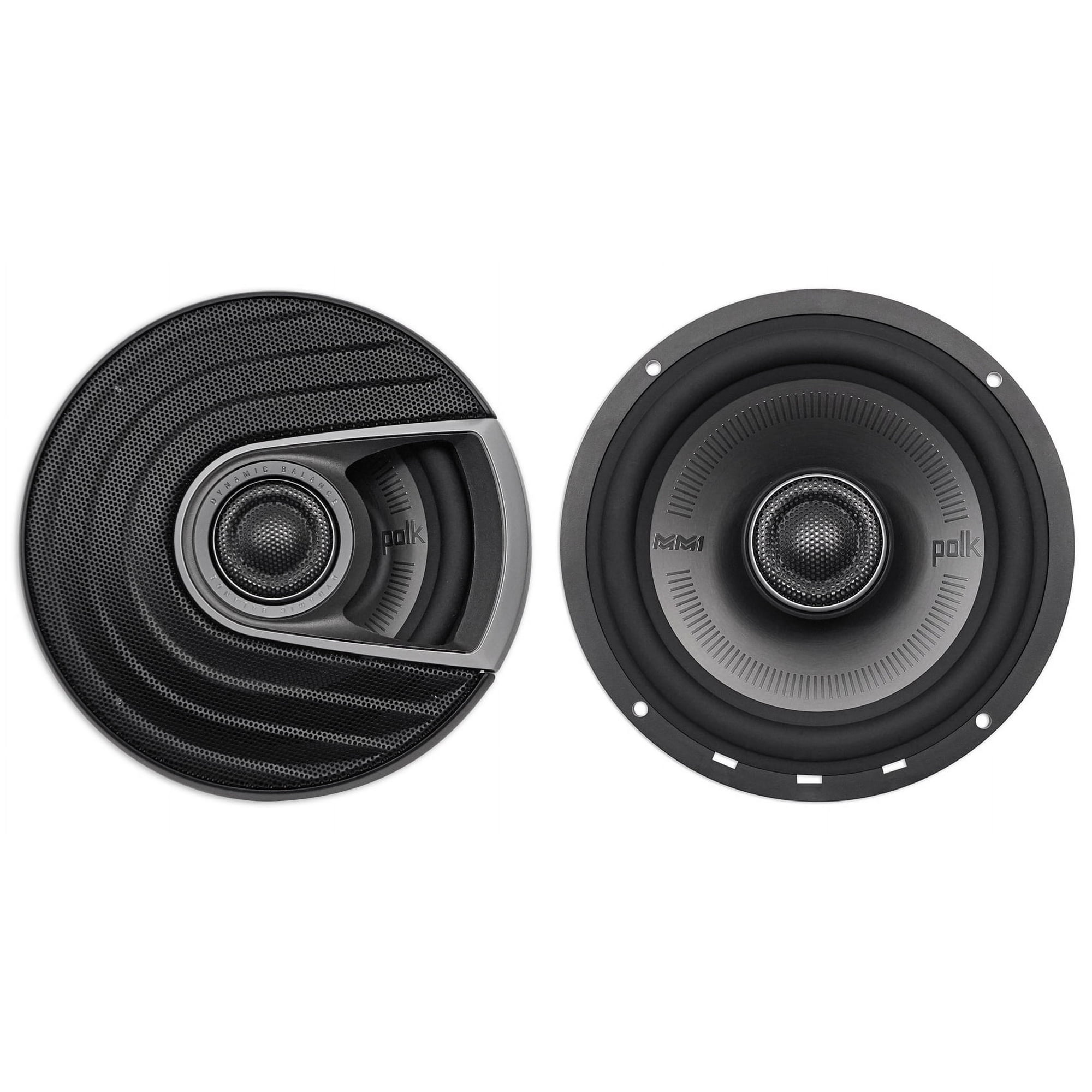Polk Audio MM1 Series MM652 - Speakers - for car - 100 Watt - 2-way - coaxial - 6.5" - black, silver