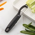 thumbnail image 5 of Kitchen Peeler,Soft Grip Handle and Ultra Sharp Stainless Steel Blades,Swivel Vegetable Peeler,Peelers for Kitchen,Peeler Cutter,Kitchen Gadgets,For Veggie,Fruit,Potato,Carrot,Apple - Black(1PCS), 5 of 8