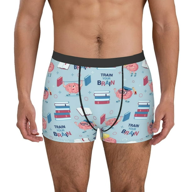 Fotbe Brain Training Calzoncillos Tipo Boxer con Bolsa de Soporte Total para Hombre, X-Temp Fresco, Transpirable y de Secado Rápido-Large