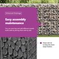 thumbnail image 4 of vidaXL Gabion Basket Steel Garden Outdoor Wall Wire Fence Cage Multi Sizes, 4 of 11