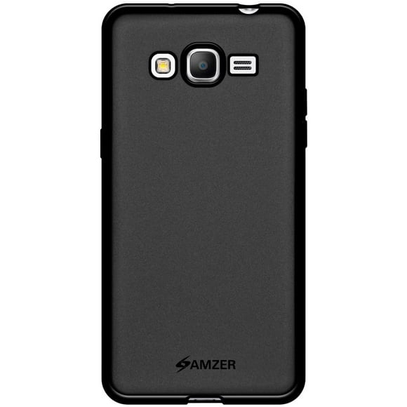 Amzer AMZ98504 Pudding Soft Gel TPU Skin Case Cover for Samsung Galaxy Grand Prime SM-G530H, Emballage de Détail, Noir