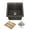 Metallic Brown, variant on KRAUS Bellucci 18 Granite Composite Workstation Drop-In Top Mount Single Bowl Kitchen Bar Sink in White with Accessories